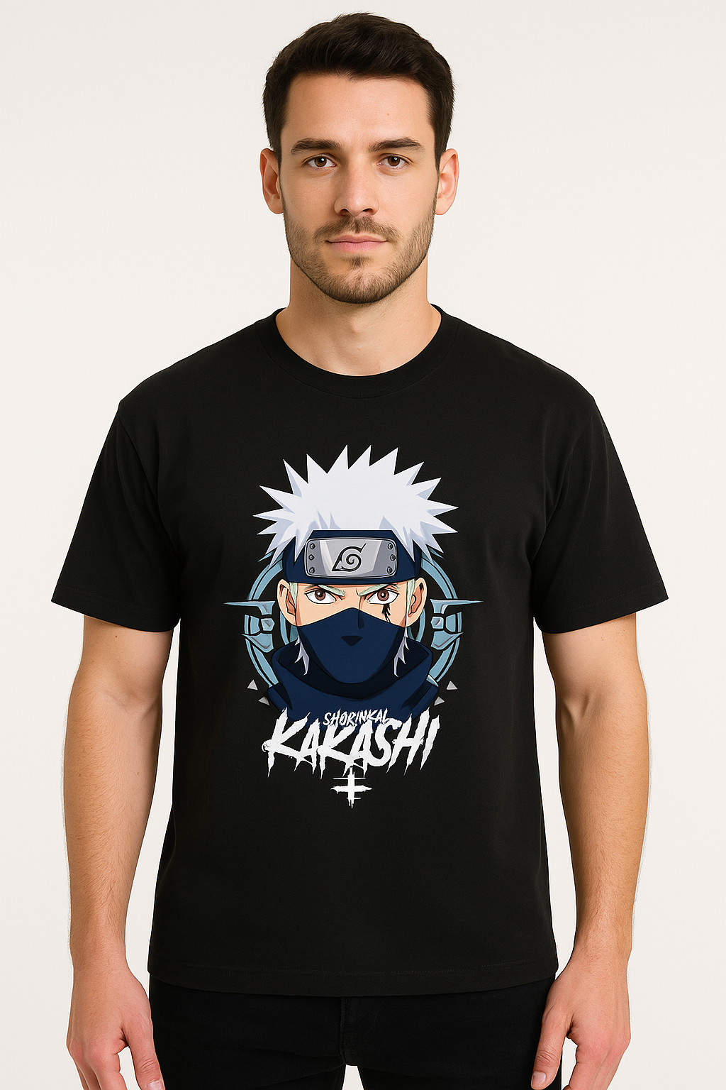 Men DTG Printed Naruto Addition Oversized Classic T-Shirt