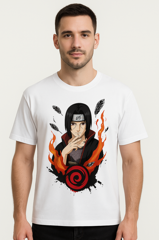 Men DTG Printed Naruto Addition Oversized Classic T-Shirt