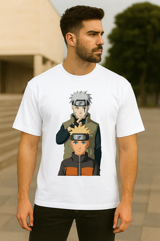 Men DTG Printed Naruto Addition Oversized Classic T-Shirt