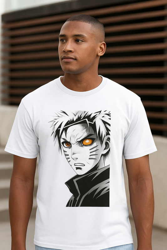 Men DTG Printed Naruto Addition Oversized Classic T-Shirt